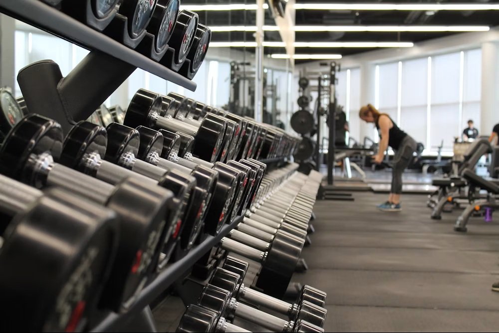 Modern gymnasium and fitness space